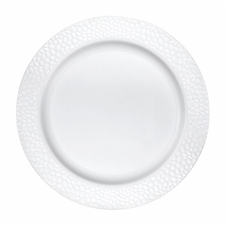 Omg 10 in. Pearl Pebble Plastic Banquet Plates, 120PK OM3517169